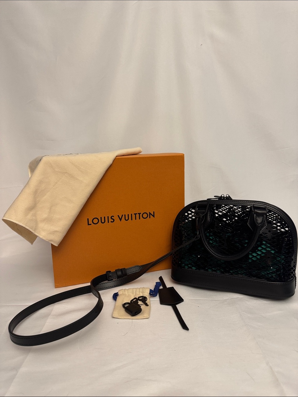 Louis Vuitton Limited Edition Monogram Lace Alma BB Full Set Brand New In Box